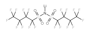 双(九氟丁基磺酰基)亚胺锂结构式