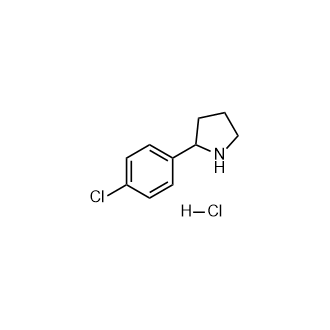 2-(4-氯苯基)吡咯烷盐酸盐结构式