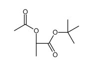 Propanoic acid, 2-(acetyloxy)-, 1,1-dimethylethyl ester, (2S)- structure