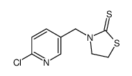 3-[(6-chloropyridin-3-yl)methyl]-1,3-thiazolidine-2-thione结构式