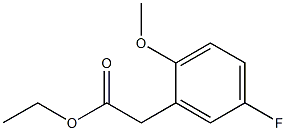 (5-Fluoro-2-methoxy-phenyl)-acetic acid ethyl ester Structure