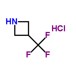 3-(三氟甲基)氮杂环丁烷盐酸盐结构式