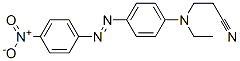 3-[乙基[4-[(4-硝基苯基)偶氮]苯基]氨基]丙腈结构式