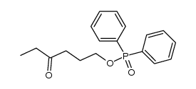 6-diphenylphosphinoyloxyhexan-3-one结构式