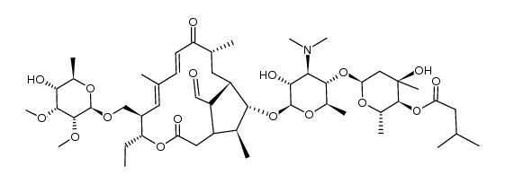 3-deoxy-4''-O-isovaleryl-3,19-cyclotylosin结构式