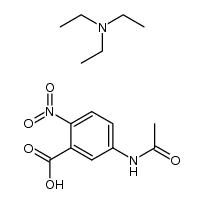 5-(acetylamino)-2-nitrobenzoic acid triethylamine salt结构式