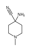 4-氨基-1-甲基-4-哌啶甲腈结构式
