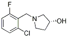 (R)-1-(2-氯-6-氟-苄基)-吡咯烷-3-醇结构式