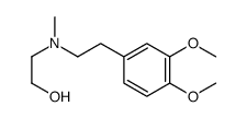 2-((3,4-二甲氧基苯乙基)(甲基)氨基)乙醇结构式