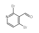 2,4-二溴吡啶-3-甲醛结构式