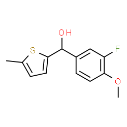 3-FLUORO-4-METHOXYPHENYL-(5-METHYL-2-THIENYL)METHANOL Structure