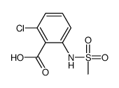 2-氯-6-[(甲基磺酰基)氨基]苯甲酸结构式