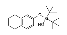 di-tert-butyl((5,6,7,8-tetrahydronaphthalen-2-yl)oxy)silanol结构式