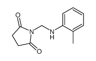1-[(2-methylanilino)methyl]pyrrolidine-2,5-dione Structure
