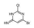 6-bromo-2-chloropyrimidin-4-amine结构式
