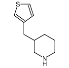 3-thiophen-3-ylmethylpiperidine结构式