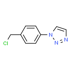 1-(4-氯甲基)苯基)-1H-1,2,3-三唑结构式