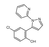 4-chloro-2-[1-(pyridin-2-yl)-1H-pyrazol-5-yl]phenol Structure