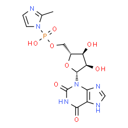 3-isoxanthosine 5'-phospho-2-methylimidazole structure