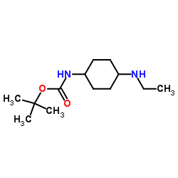 (4-Ethylamino-cyclohexyl)-carbamic acid tert-butyl ester Structure
