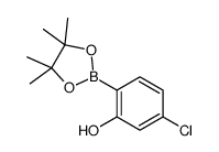 2-羟基-4-氯苯硼酸频哪醇酯结构式
