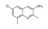 6-chloro-2,8-dimethylquinolin-3-amine Structure