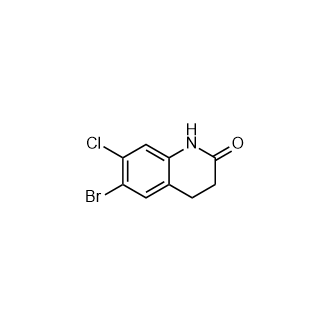 6-溴-7-氯-3,4-二氢喹啉-2(1H)-酮结构式
