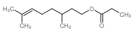 丙酸香茅酯结构式