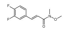 (E)-3-(3,4-difluorophenyl)-N-methoxy-N-methyl-prop-2-enamide Structure