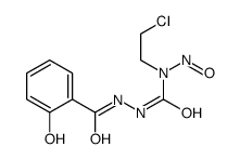 1-(2-chloroethyl)-3-[(2-hydroxybenzoyl)amino]-1-nitrosourea结构式