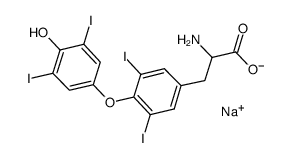 DL-甲状腺氨酸纳盐结构式
