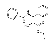 anti-(2S,3S)-(-)-N-benzoyl-3-phenylisoserine ethyl ester Structure