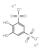 4,5-Dihydroxy-1,3-benzene disulfonic acid, potassium salt Structure
