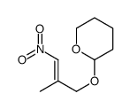 2-(2-methyl-3-nitroprop-2-enoxy)oxane Structure