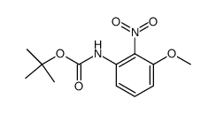 tert-butyl N-(2-nitro-3-methoxyphenyl)carbamate Structure