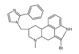2-Bromo-6-methyl-8-alpha-((2-phenyl-1H-imidazol-1-yl)methyl)ergoline Structure