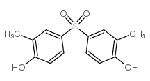 4,4-磺酰二(2-甲基苯酚)结构式