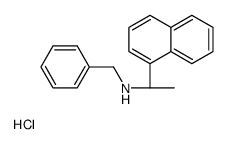 (S)-N-苄基-1-(萘-1-基)乙胺盐酸盐结构式