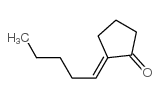 2-pentylidenecyclopentan-1-one Structure