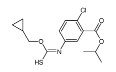 propan-2-yl 2-chloro-5-(cyclopropylmethoxycarbothioylamino)benzoate结构式