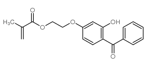 甲基丙烯酸 2-(4-苯甲酰基-3-羟基苯氧基)乙酯结构式