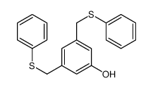 3,5-bis(phenylsulfanylmethyl)phenol Structure