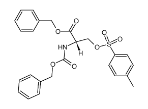 (S)-N-(benzyloxycarbonyl)-O-(p-toluenesulfonyl)serine benzyl ester Structure