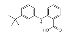 2-(3-叔丁基苯氨基)苯甲酸结构式