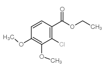 2-氯-3,4-二甲氧基苯甲酸乙酯结构式