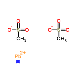 Lead(2+) dimethanesulfonate Structure