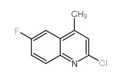 2-氯-6-氟-4-甲基喹啉结构式
