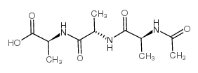 N-乙酰基-L-丙氨酰-L-丙氨酰-L-丙氨酸结构式