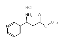 (S)-3-氨基-3-(吡啶-3-基)丙酸甲酯二盐酸盐结构式