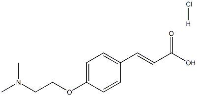 (E)-3-[4-[2-(二甲基氨基)乙氧基]苯基]-2-丙烯酸结构式